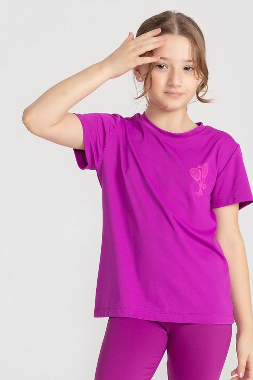 Camiseta Eco Dry Tennis Vintage INF INVERNO25 - Framboesa