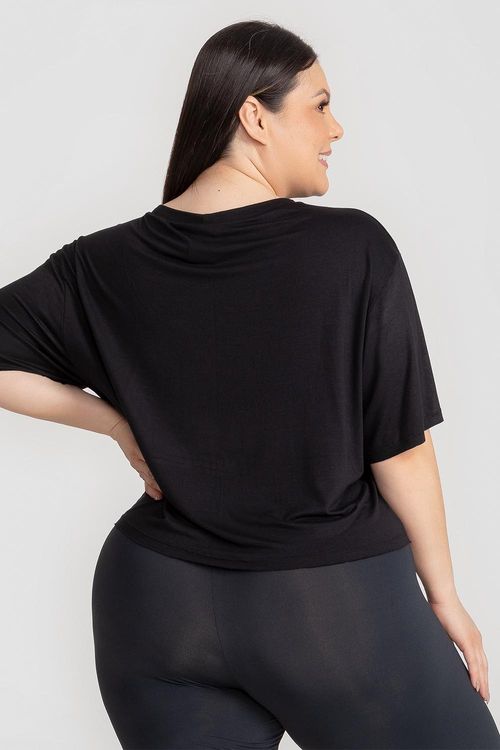 Cropped Plus Fluidity ID INERNO25 - Preto