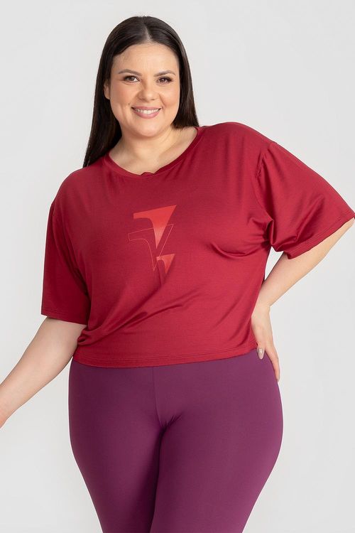 Cropped Plus Fluidity ID - Vinho