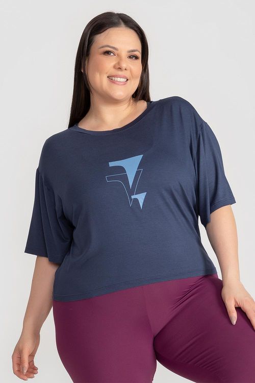 Cropped Plus Fluidity ID - Marinho
