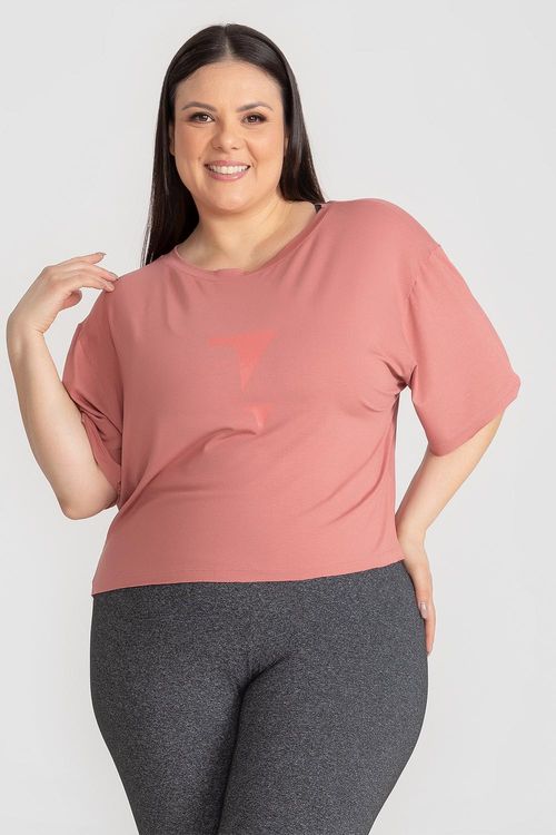 Cropped Plus Fluidity ID INERNO25 - Rosa Velho