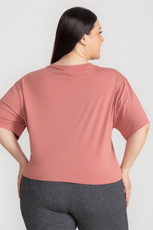 Cropped Plus Fluidity ID INERNO25 - Rosa Velho