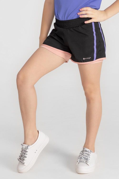 Shorts-Shorts Breeze Duo INF - Preto