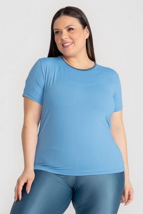 T-Shirt Plus Neutral Duo - Azul Lavado