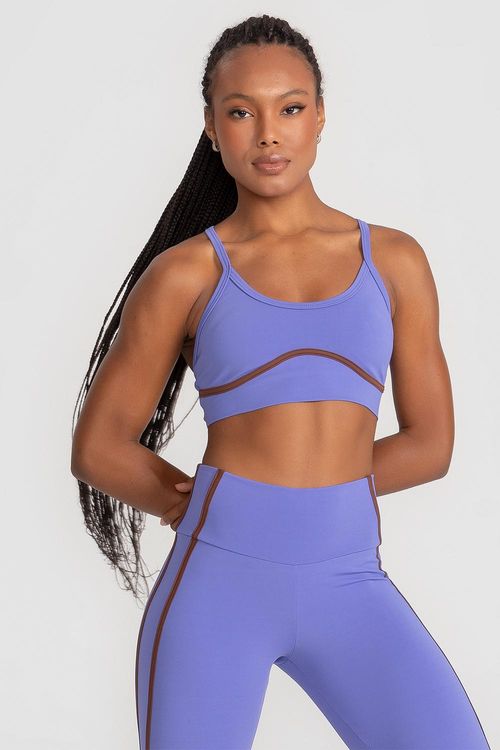 Top Nakay Duo com Bojo Removível INVERNO25 - Celeste