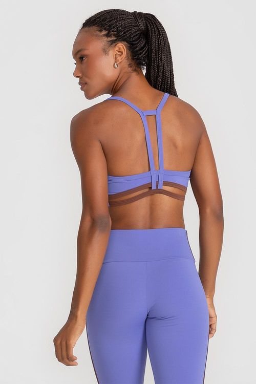 Top Nakay Duo com Bojo Removível INVERNO25 - Celeste