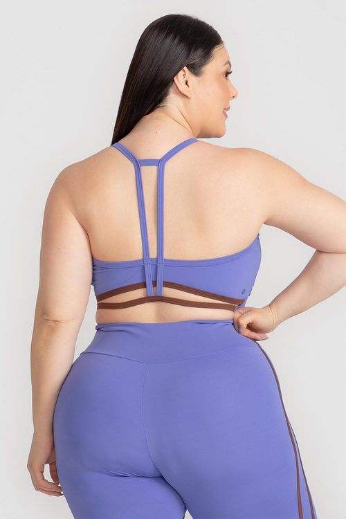 Top Plus Nakay Duo com Bojo Removível - Celeste