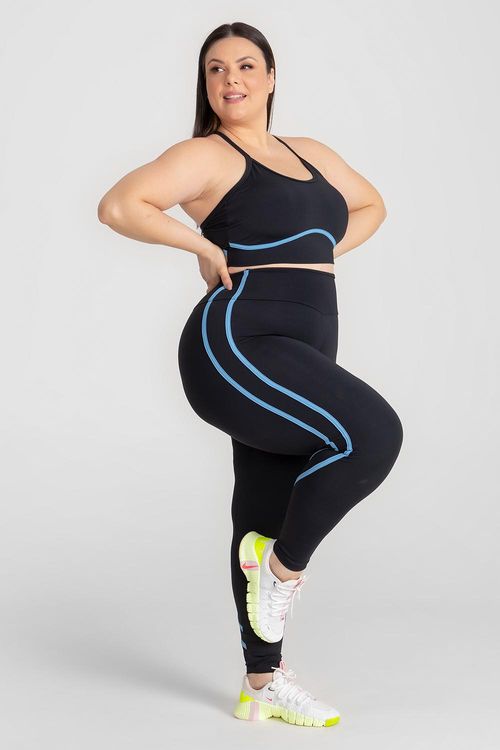 Calça Legging Plus Nakay Duo - Preto