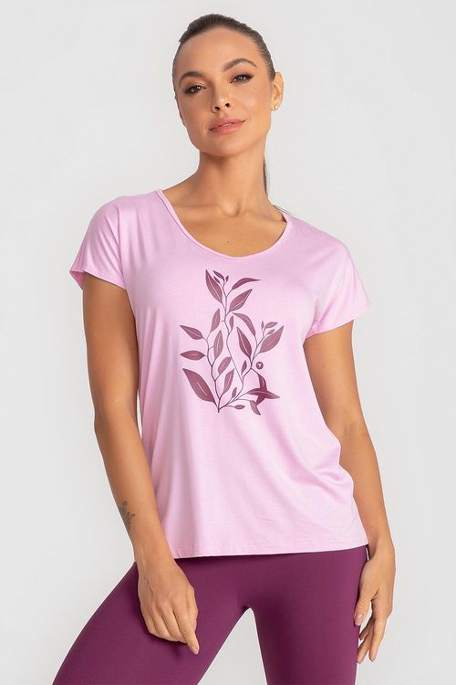 T-Shirt Fluidity Leaves INVERNO25 - Blossom