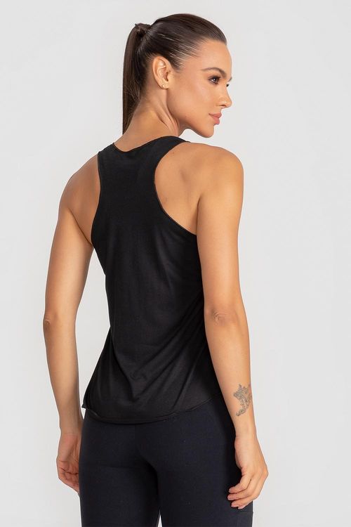 Camiseta Regata Flow Run - Preto