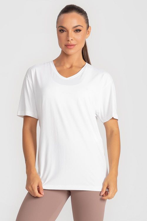 T-Shirt Eco Dry Wide Essentials - Branco