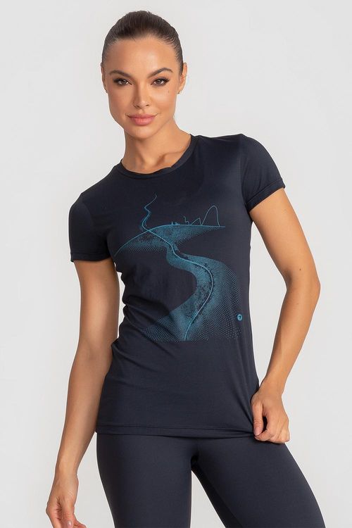 T-Shirt Eco Dry Trek - Preto