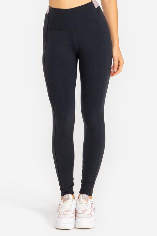 Legging Essential High Compression ID - Preto/Taupe