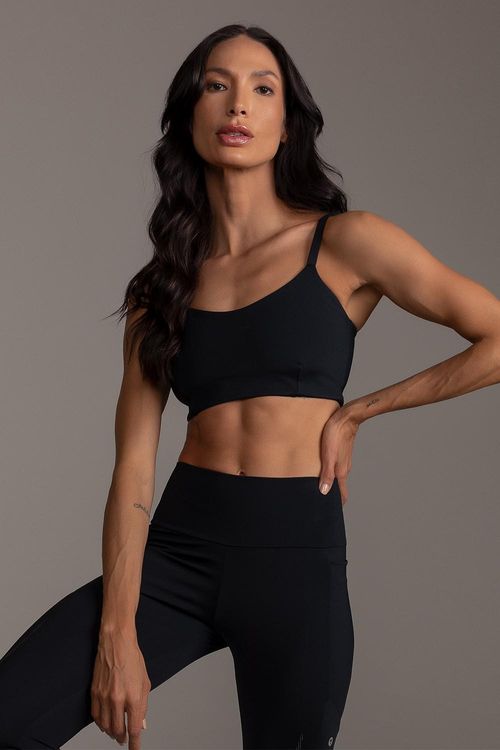 Top Cover com Bojo Removível INVERNO25 - Preto