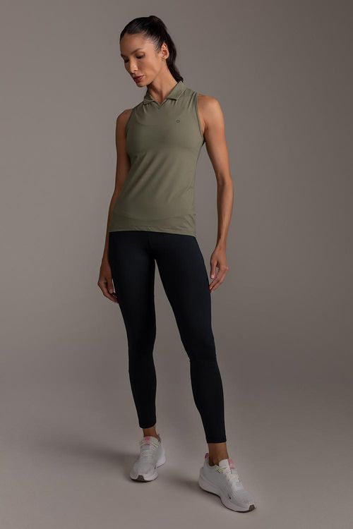 Calça Legging Flex Recortes - Preto