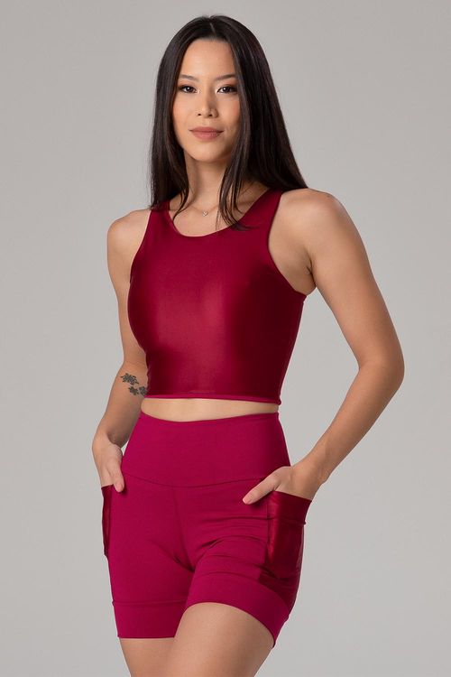 Top Energy Running Dupla Face - Hot/ Cranberry