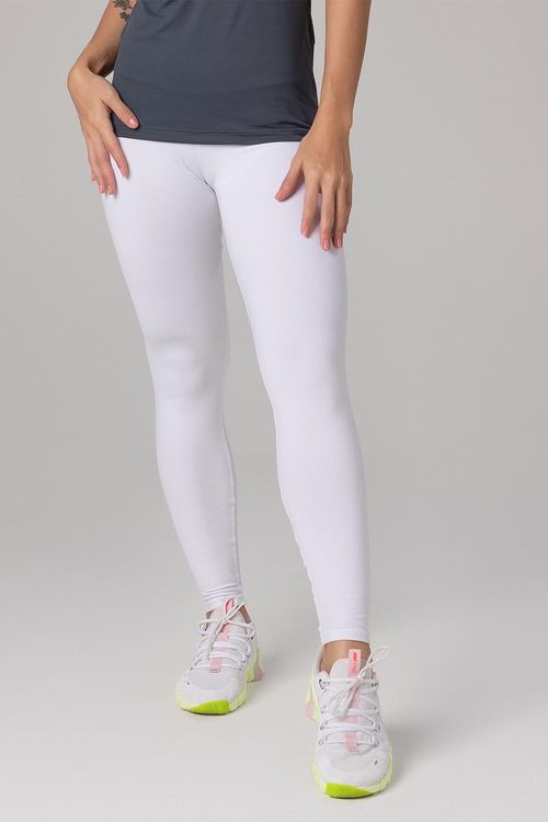 Calça Legging High Compression - Branco