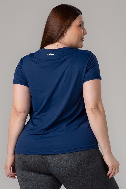 Blusa Eco Essential Plus Size - Marinho