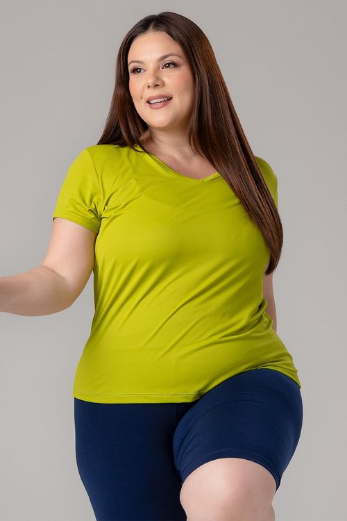 Blusa Eco Essential Plus Size - Pistache