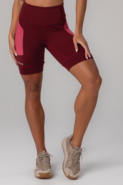 Shorts High Compression Dual Running - Bordô