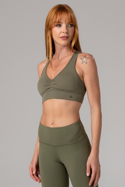 Top Cover Cross com Bojo Removível - Oliva