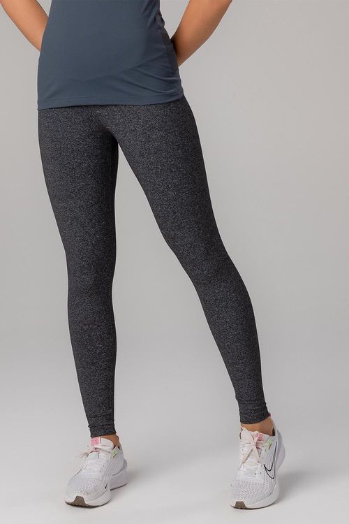 Calça Legging Essential Flex - Mescla Preto