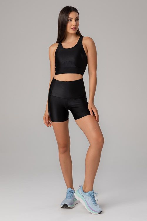 Shorts Energy Aero com Bolso no Cós - Preto