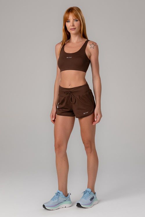 Shorts Soft Touch Essential - Marrom