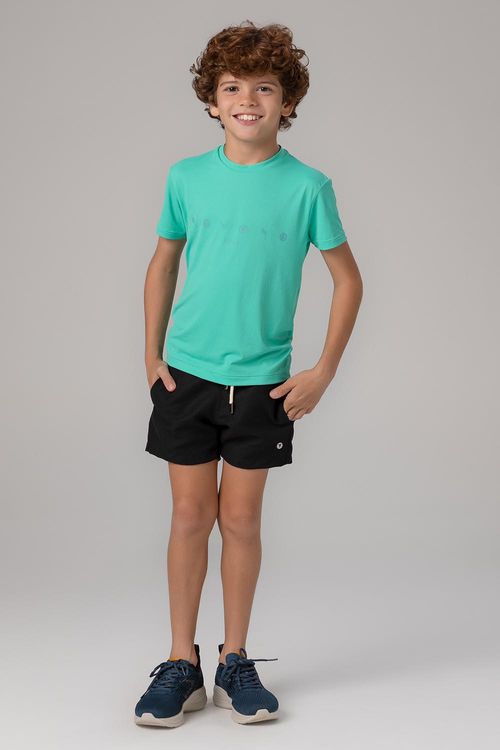Shorts Action Waves Infantil - Preto