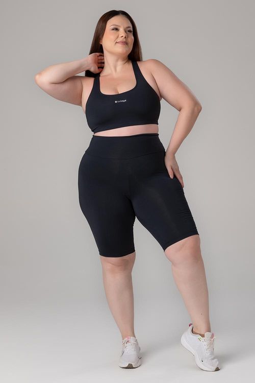 Bermuda Plus Essential Flex - Preto