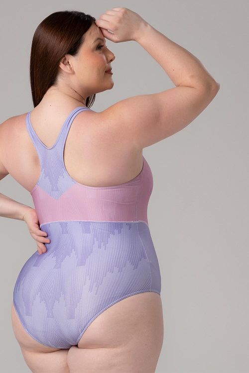 Maiô Plus Size Fechado nas Costas - SL2506