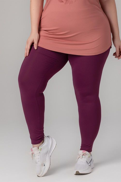 Calça Legging Plus Essential Flex - Malbec