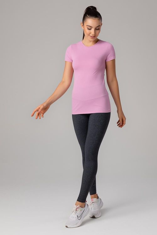 Calça Legging High Compression - Mescla Preto