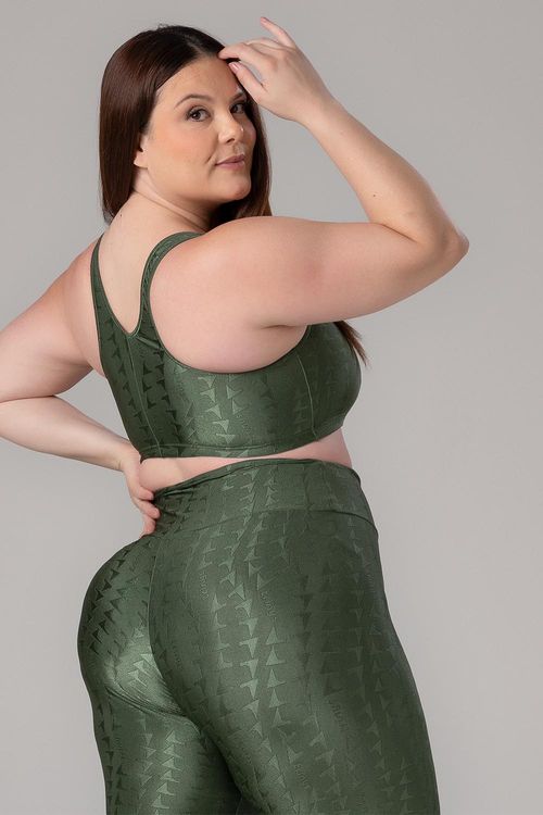 Top Plus Jacquard ID - Verde Croco