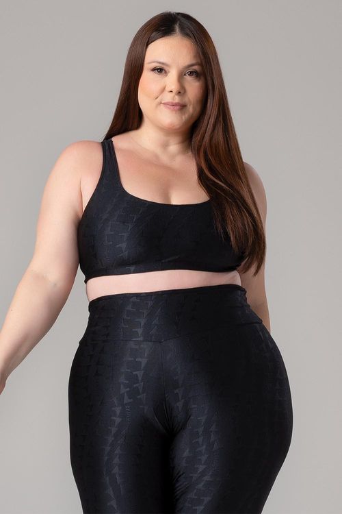 Top Plus Jacquard ID - Preto
