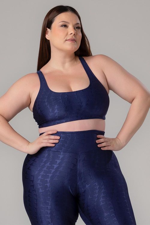 Top Plus Jacquard ID - Marinho