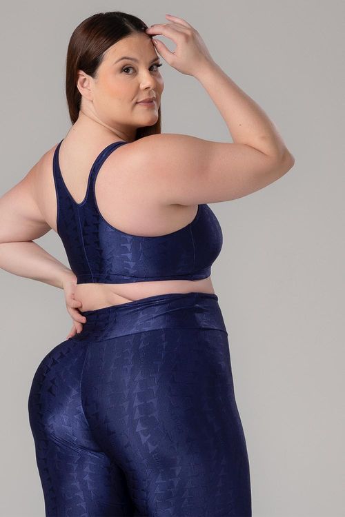 Top Plus Jacquard ID - Marinho