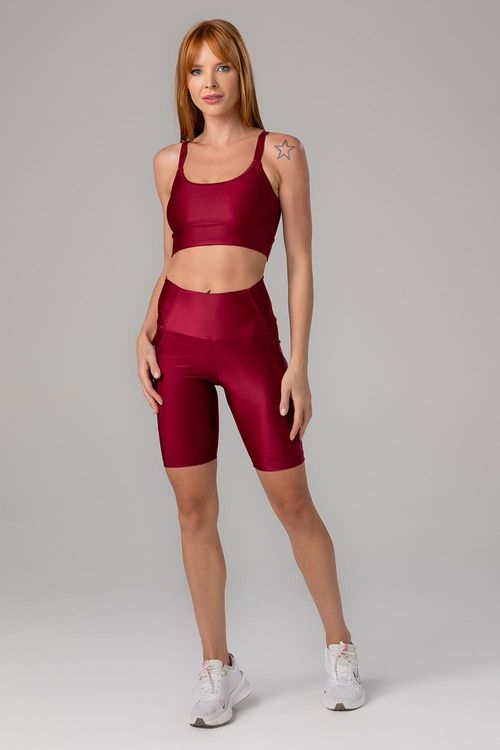 Bermuda Energy com Bolsos - Cramberry