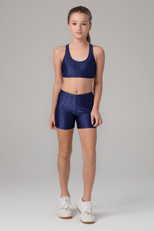 Short Jacquard ID Infantil - Marinho