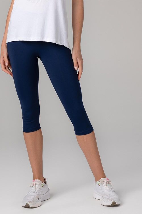 Calça Corsário Essential Flex - Marinho