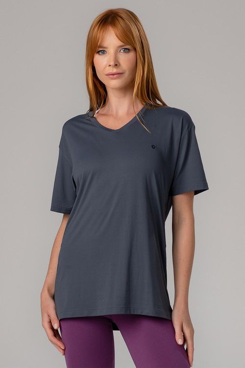 T-Shirt Eco Dry Shape Essential - Chumbo