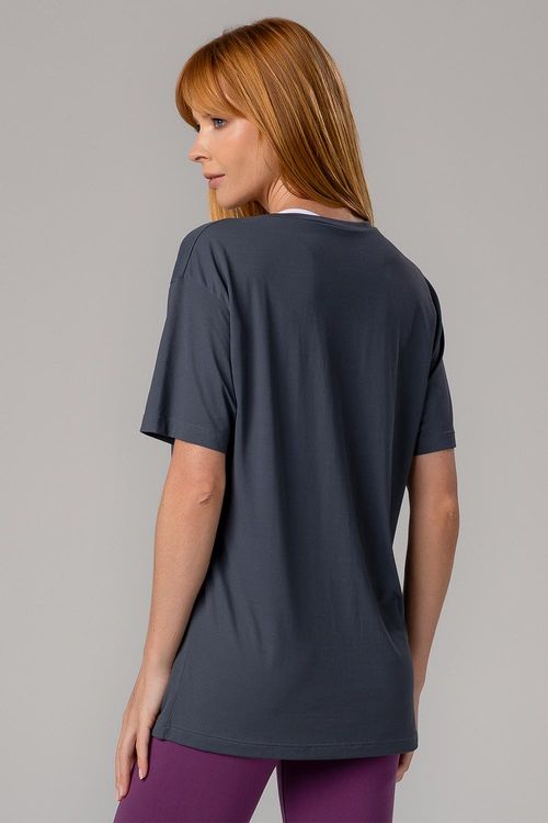 T-Shirt Eco Dry Shape Essential - Chumbo