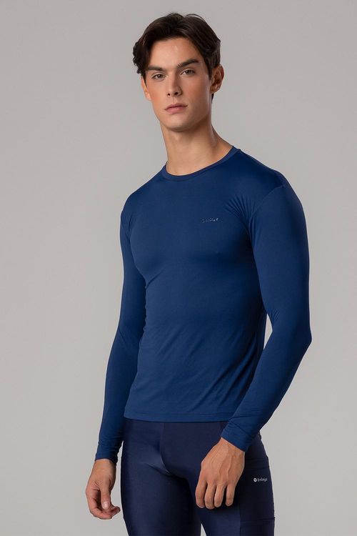 Blusa M/L com Refletivo ID Masculina - Marinho