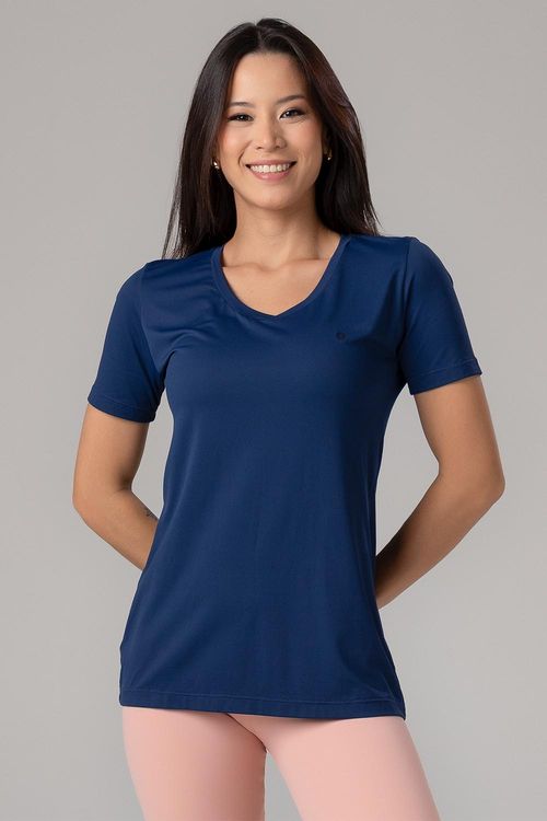 T-Shirt Eco Dry Wide Essential - Marinho