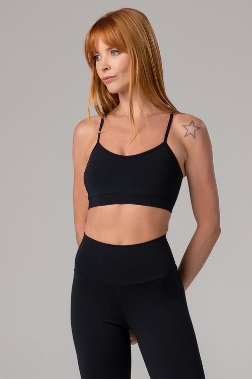 Top Comfort Fit Impact com Bojo Removível - Preto