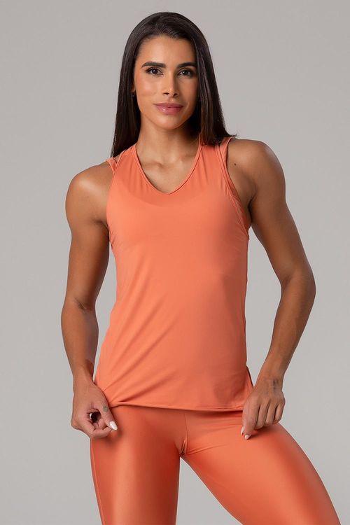 Blusa Neutral com Abertura Lateral - Arabesque