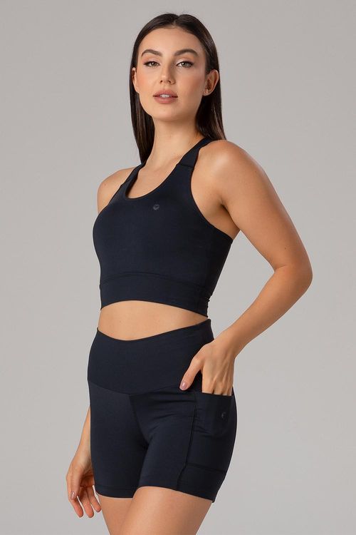 Top Flex Running com Bojo Removível - Preto
