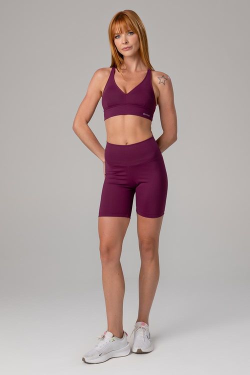 Shorts Intermediário Essential Flex - Malbec