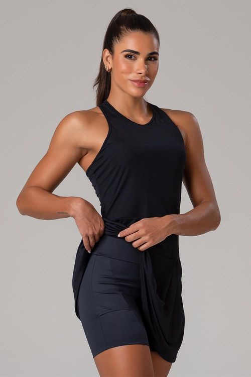 Vestido Tennis Eco Dry - Preto