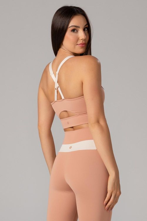 Top Cover Ajustável com Bojo Removível - Peônia